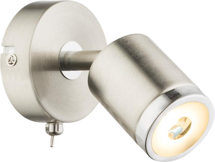 Actual product image Globo LED spotlight nickel matt 1xLED (380 lm)