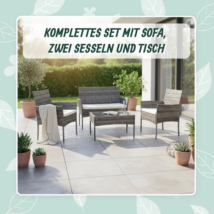 Productafbeelding Relaxdays 4-tlg. Gartenmöbel-Set