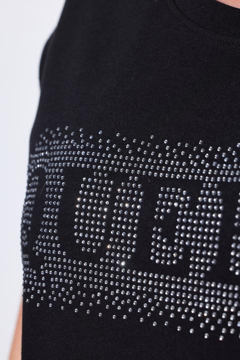 Produktbild Miamoda T-Shirt, Komfort Fit, Glitzersteinchen-Schriftzug (52)