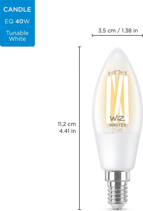 Actual product image WiZ B35 (E14, 4.90 W, 470 lm, 1 x, E)