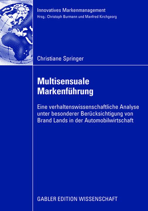 Produktbild Multisensuale Markenführung (Deutsch, Christiane Springer, 2008)