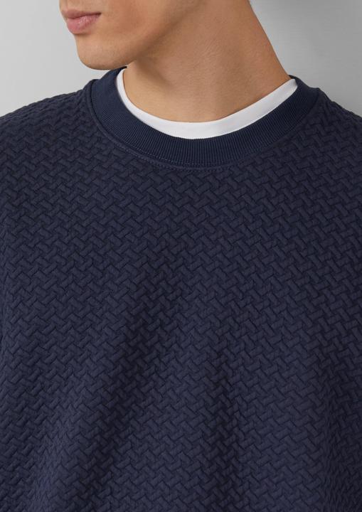 Produktbild s.Oliver Sweatshirt Strukturiertes Sweatshirt mit Crew Neck (M)