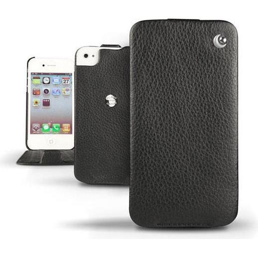 Thumbnail - Noreve Lederschutzhülle (Apple iPhone 4), Smartphone Hülle, Schwarz