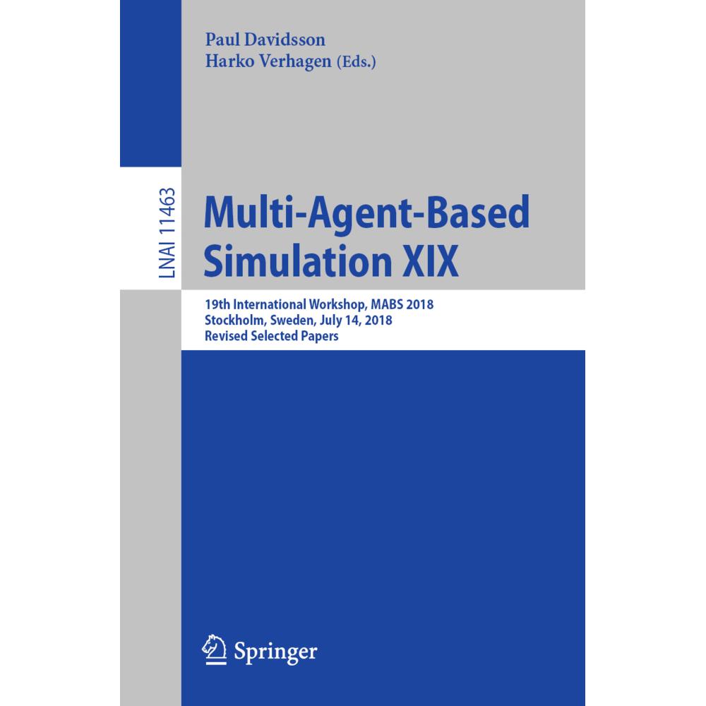 Multi-Agent-Based Simulation XIX, Fachbücher von Harko Verhagen, Paul Davidsson