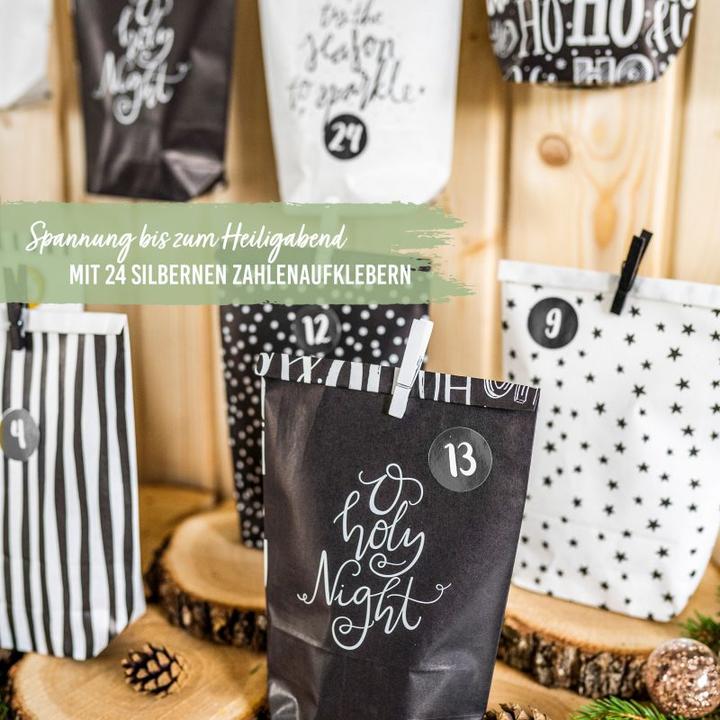 Immagine prodotto Papierdrachen Sacchetti Adv - sacchetti bianchi - con stampa nera - set 25