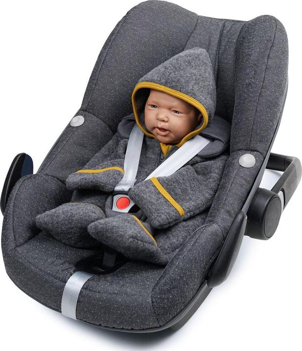 Actual product image Liebes von Priebes BIO merino wool fleece jumpsuit Henry (74, 80)