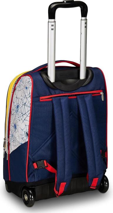 Actual product image Spiderman Double Compartment Travel Backpack with Telescoping Handle and Wheels (37 l)