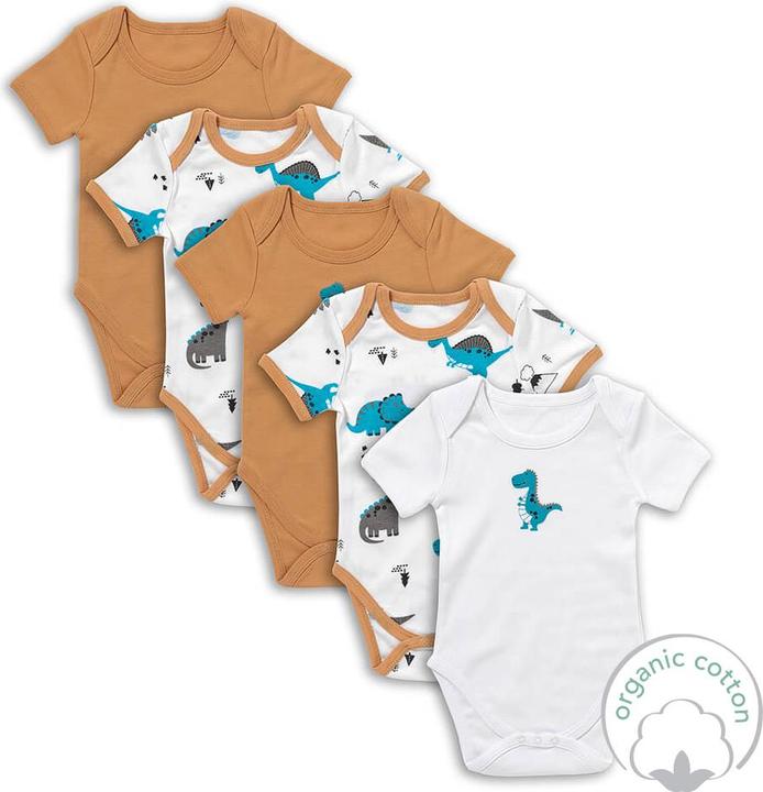 Image du produit Schlummersack Body bébé manches courtes 100% bio - lot de 5 (74)