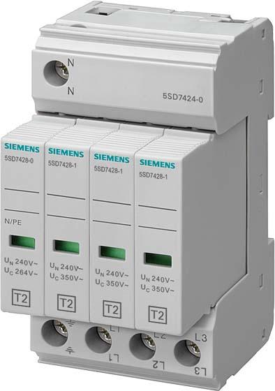 Produktbild Siemens Überspannungsableiter TN-S/TT 240VAC 5SD7424-0