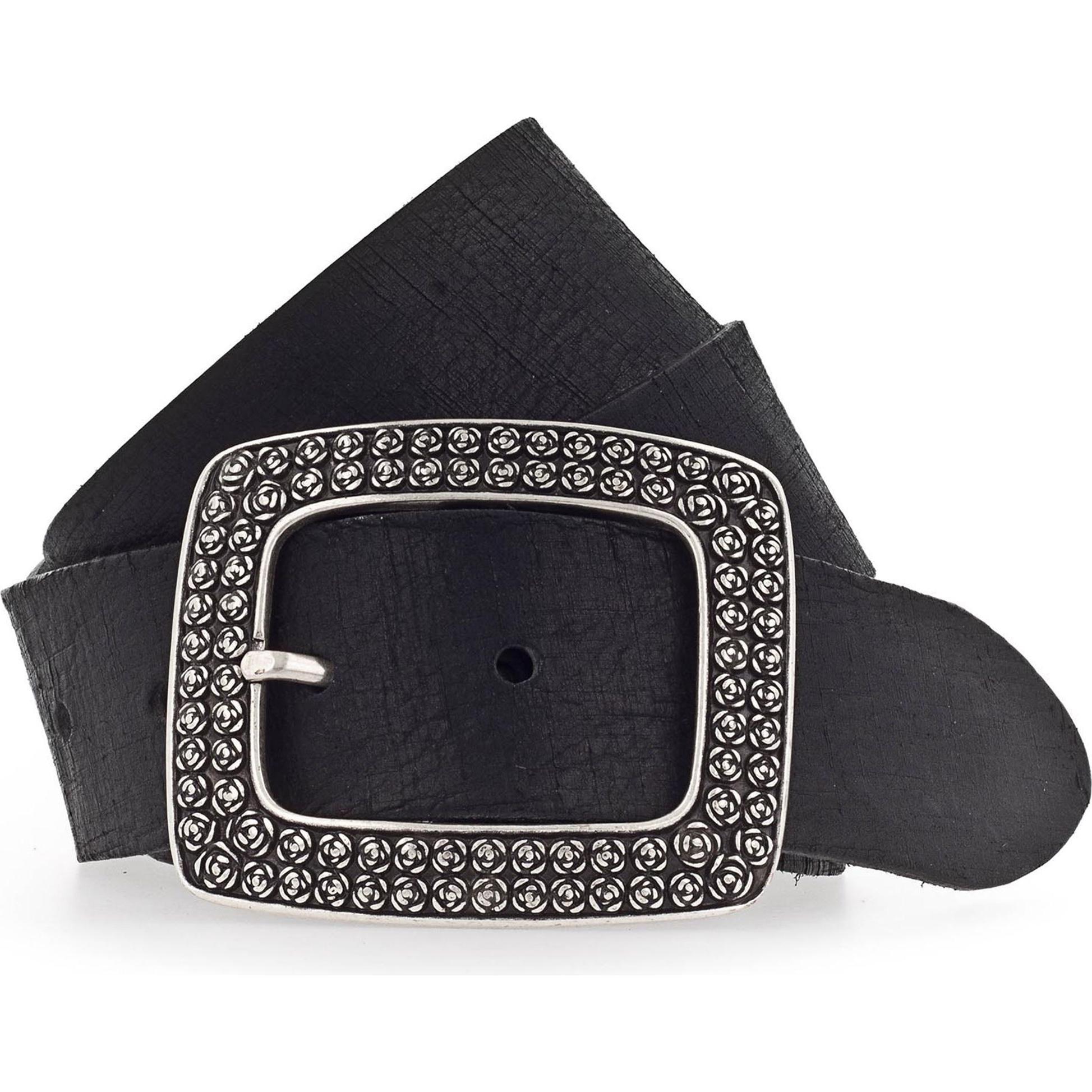 Vanzetti, Damen, Gürtel, Gürtel Leder, Schwarz, (80)