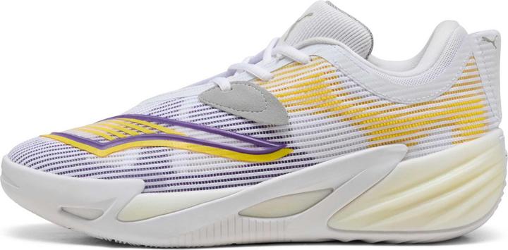 Blanc, Blanc Jaune, blanc violet, PUMA Blanc-Pel Yellow