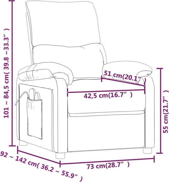 Image du produit vidaXL Massagesessel