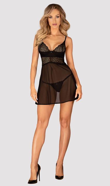 Produktbild Obsessive Chemeris Set Badydoll & Thong M/L (M, L)