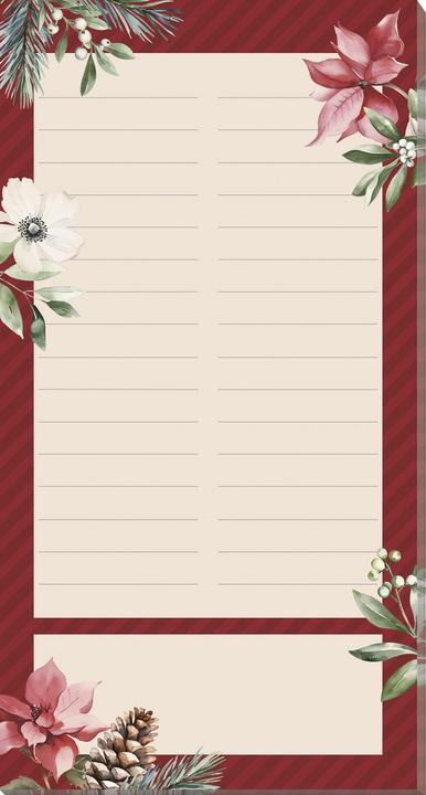 Produktbild To-do-Block midi Weihnachten (9 x 17 cm, Liniert, Kein Einband)