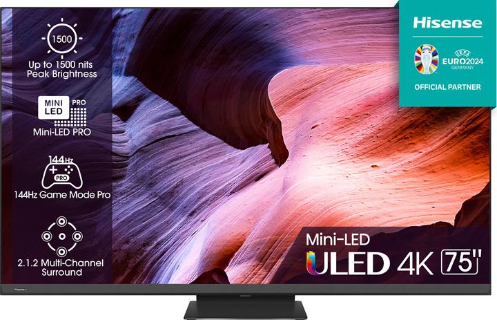 Produktbild Hisense TV 75U8KQ (75", LCD, LED, 4K, 2023)