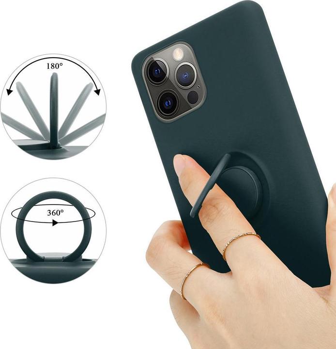 Actual product image Cadorabo TPU Liquid Ring Silicone Case Cover (Apple iPhone 12, Realme 12 Pro+)