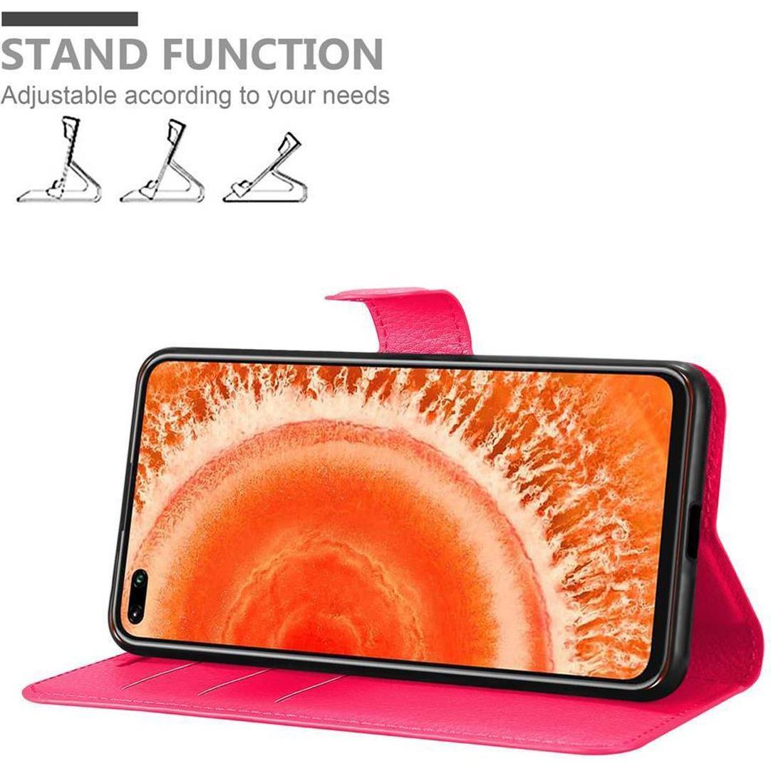 Thumbnail - Cadorabo Book mit Standfunktion Cover (Honor View 30), Smartphone Hülle, Pink
