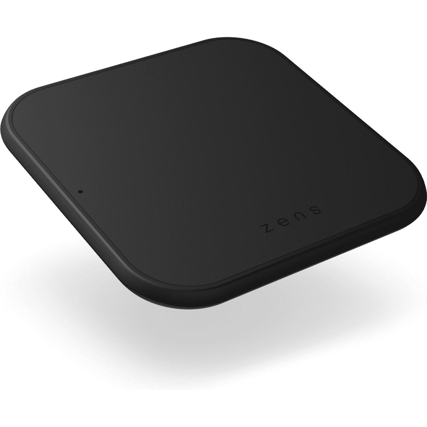 Zens Starter Kit Caricabatterie singolo veloce + caricatore USB-C (10 W), Caricabatteria senza fili, Nero, Bianco