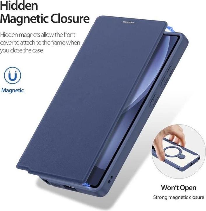 Actual product image Dux Ducis Skin X Pro Magnetic Stand Lederhülle (Samsung Galaxy S25+)