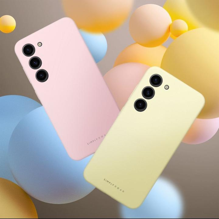 Actual product image Roar Back panel cover case CLOUD SKIN for SAMSUNG A15 4G / A15 5G Light Yellow (Samsung Galaxy A15 5G)