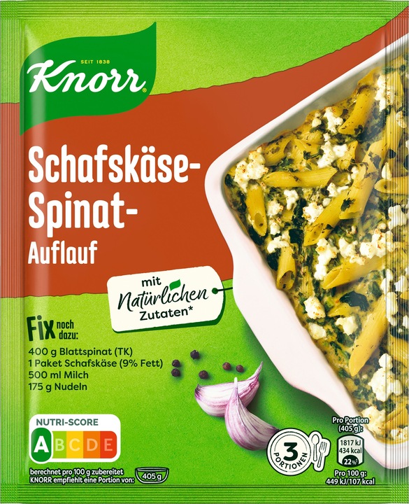Actual product image Knorr Fix Spinach and Sheep's Cheese Casserole (30 g)