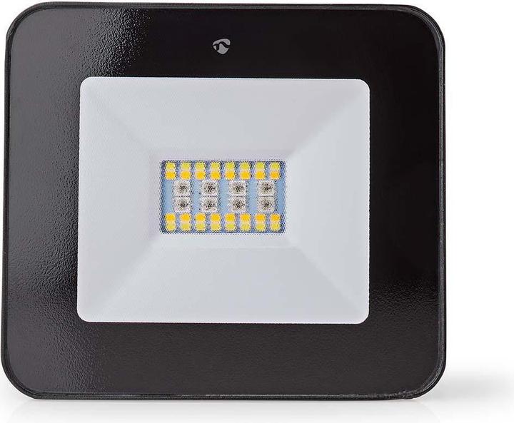 Actual product image Nedis SmartLife Floodlight | 1600 lm | Wi-Fi | 20 W | RGB / Warm to Cool White | 2700 - 6500 K | Al (1600 lm, IP65)