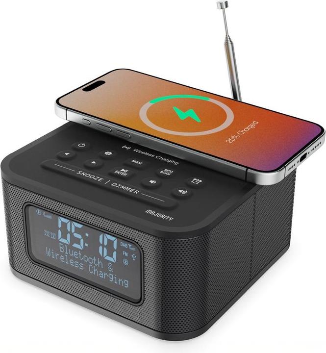 Produktbild Majority Knapton DAB+ Radio mit Qi Ladefunktion (DAB+, FM, Bluetooth)