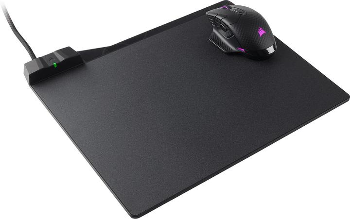 Image du produit Corsair Tapis de souris gaming MM1000 avec zone de charge Qi sans fil (L)