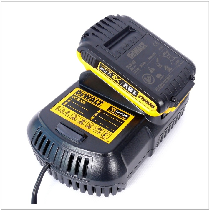 Image du produit DeWalt Starter Kit DCB115D2QW 18 V: 2x Batteries DCB 183 2 Ah + 1x Chargeur DCB 115 (18 V)
