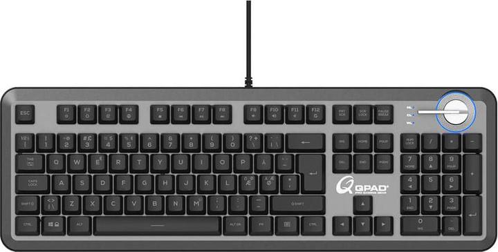 QPAD MK 95 PRO, Full-size (100%), Wired, USB, Mechanical, RGB LED, Black (Eng. Int.)