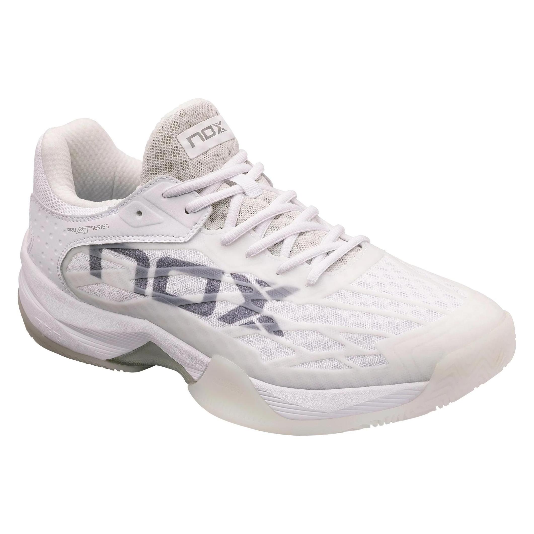 Nox, Herren, Hallenschuhe, AT10 Padelschuhe Lux (48), Weiss
