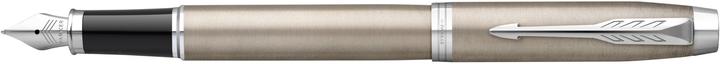 Actual product image Parker Fountain pen IM Brushed Metal C.C. M (Stainless steel, Black, 1 x)