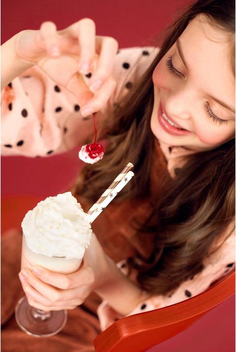 Actual product image Partydeco Striped Straws Rose Gold (10 x)