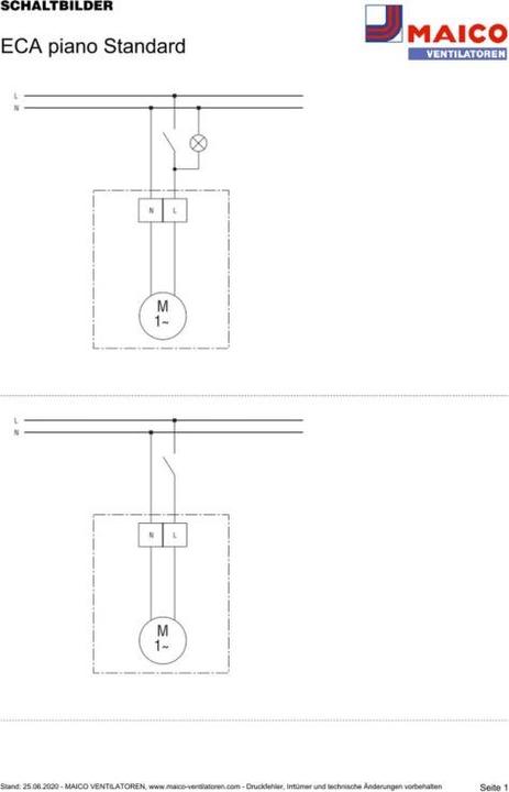 Actual product image Maico Wall and ceiling ventilator ECA piano Standard