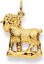 Image du produit Natsumi Schmuck Pendentif Signe du zodiaque Bélier en or jaune 18K/750 grand (750/18 K Or jaune)