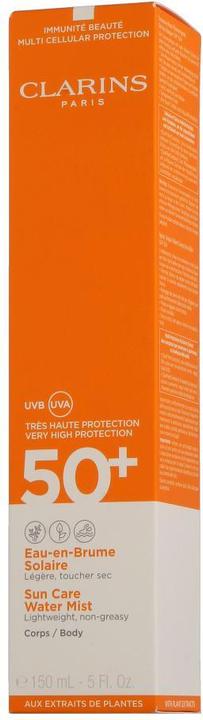 Image du produit Clarins Solaires Brume Sun Protection Factor 50 + (Spray solaire, SPF 50, 150 ml, 150 g)