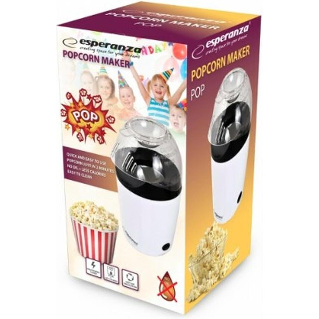Thumbnail - Esperanza EKP006 Popcornmaschine, Fun Kitchen, Weiss, Schwarz