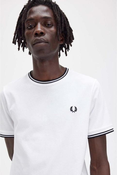 Actual product image Fred Perry Double stripe T-shirt (M)