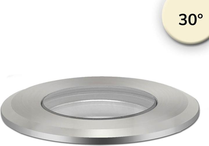 Immagine prodotto Isoled Faretto LED da incasso, rotondo 45mm, acciaio inox, 12-24V, IP67, 3W, 30°, bianco caldo (IP67)