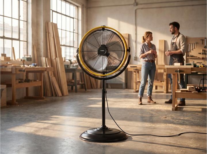 Produktbild Furber Standventilator Vayu-Fortis 16, Schwarz/Gelb
