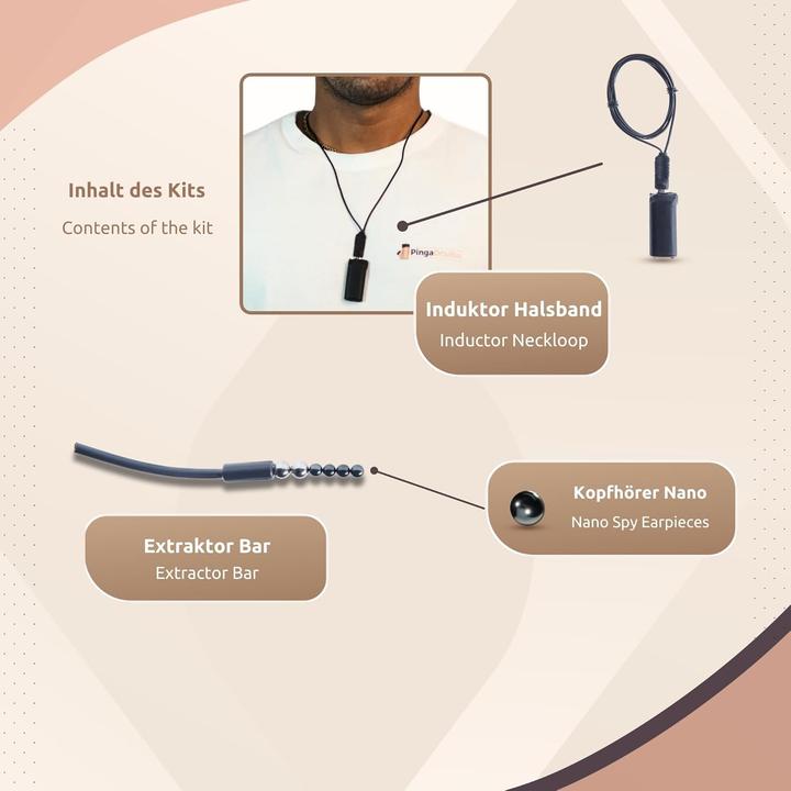 Produktbild PingaOculto Spionage-Ohrhörer Nano V8 (3 h, Kabellos)