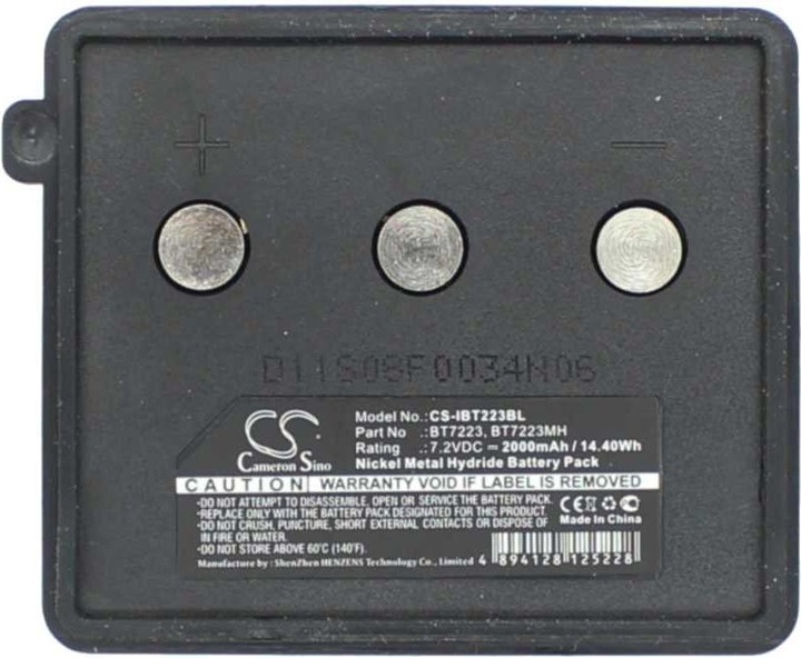 Immagine prodotto XCell La batteria per gru NiMH 7,2V 2000mAh sostituisce la Itowa BT7223 (7.20 V, 2000 mAh)
