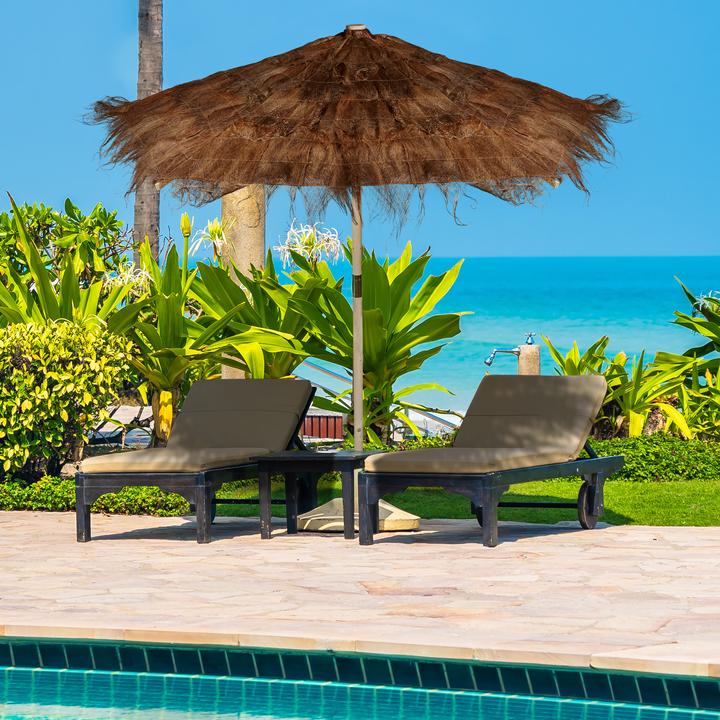 Actual product image Relaxdays Hawaiian parasol (2.47 m)