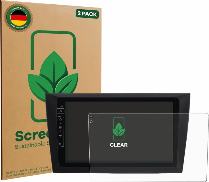 ScreenLeaf Pellicola protettiva, Proteggi Schermo Sostenibili, Clear, Antigraffio