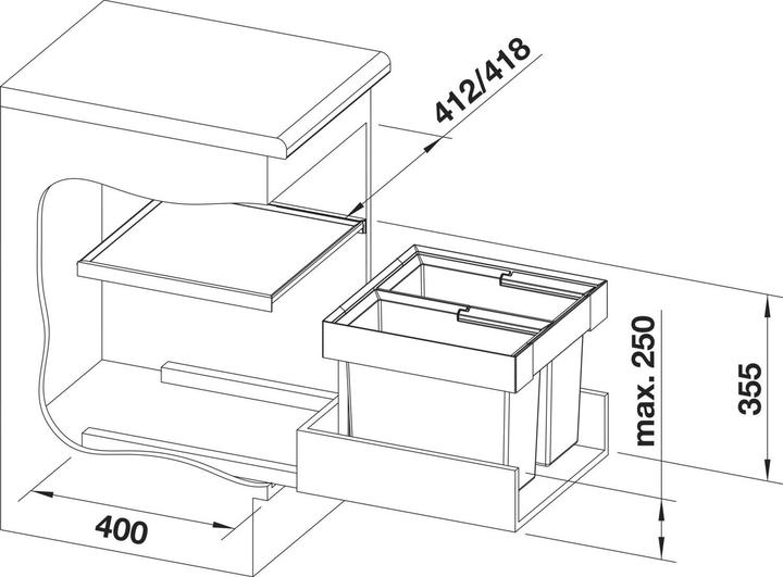 Immagine prodotto Blanco Flexon II 45/2 (32 l)