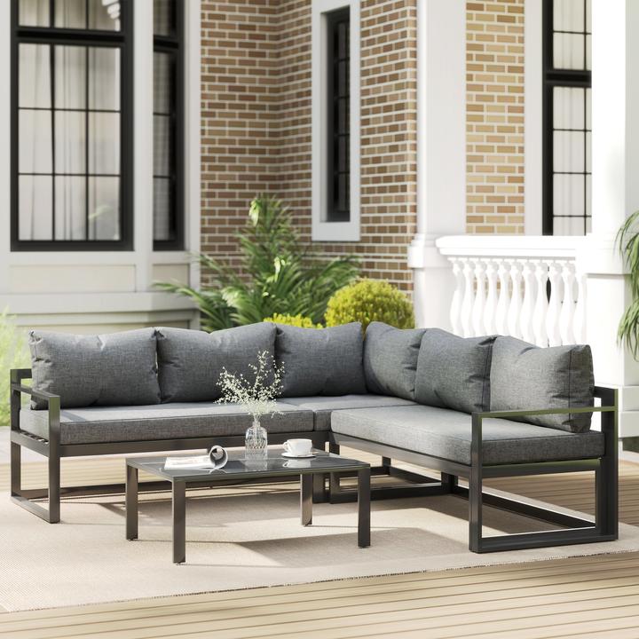 Immagine prodotto Outsunny Set di mobili da giardino 3 pezzi