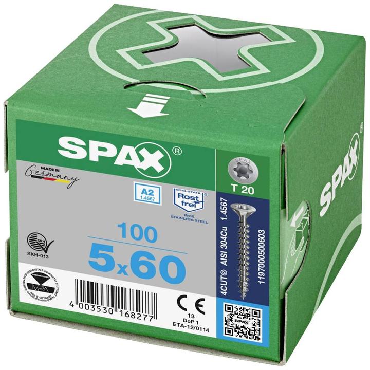 Produktbild Spax A2 Senkmultikopf T-Star Plus T20 Vollgewinde (200 Schrauben pro Stück)