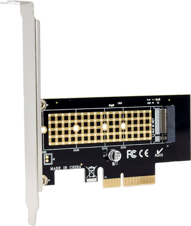 Actual product image InLine PCIe Karte zu 1x intern NVMe M.2 Key M
