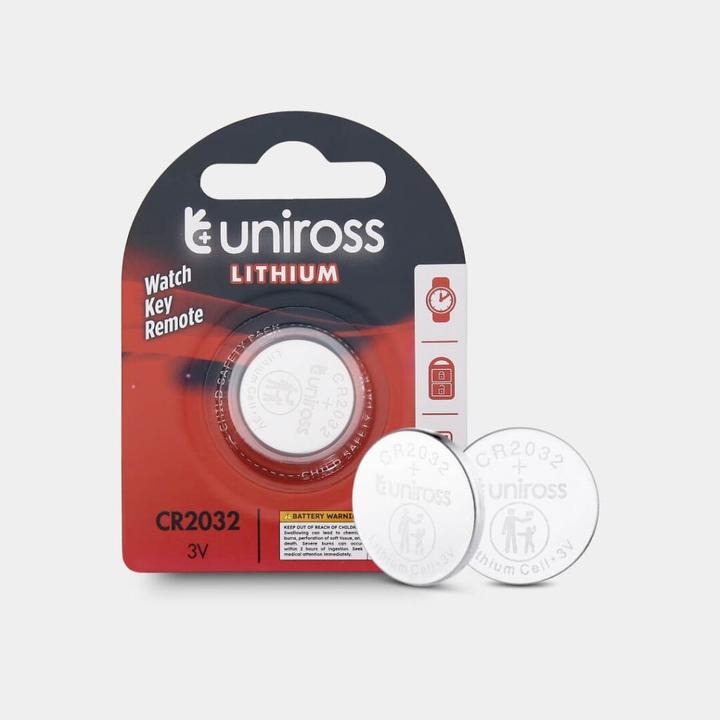 Produktbild Uniross Lithium Button CR2032 3V - 1 pak (1 Stk., CR2032)