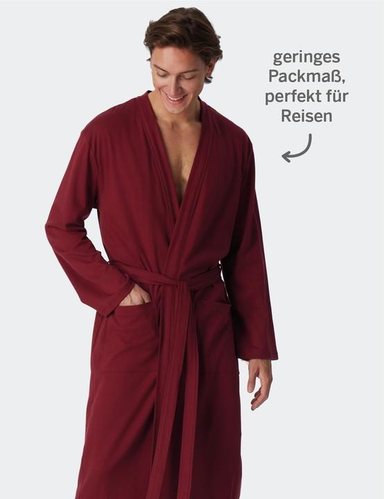 Produktbild Schiesser Bademantel "Essentials" marine (L)